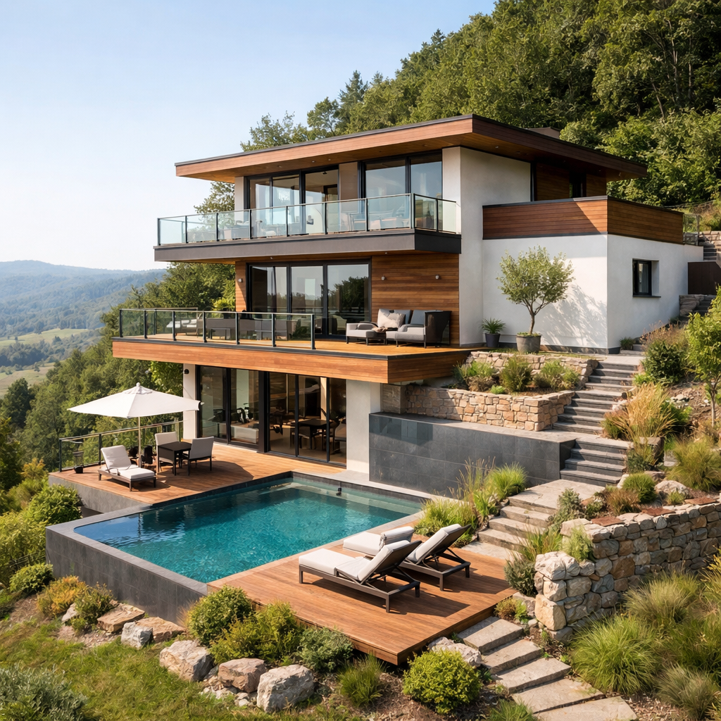 Maison pour terrain en pente : le guide achat malin