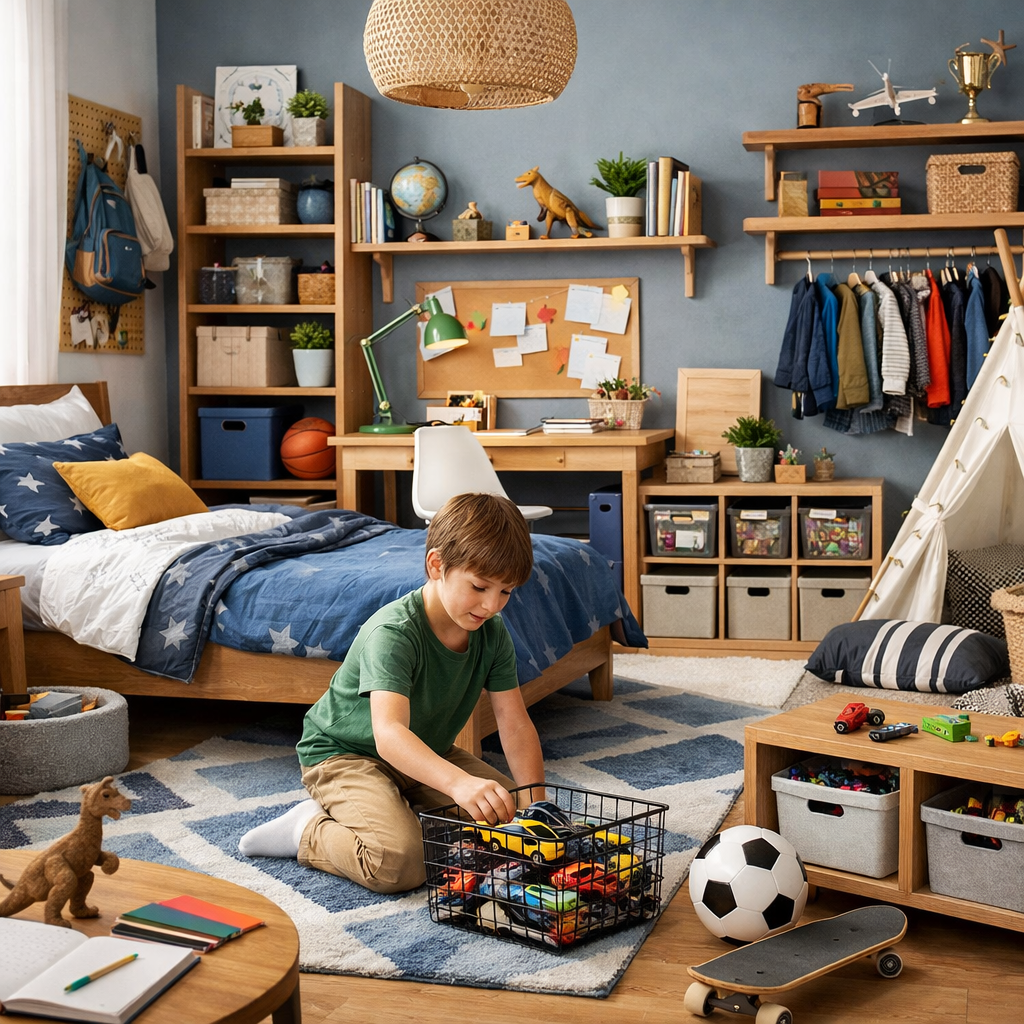 Ranger chambre garçon : 12 idées déco pratiques et malines
